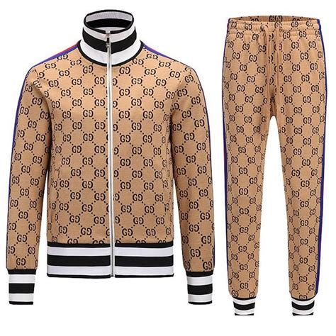 men's gucci tracksuit|gucci jogging suits for men.